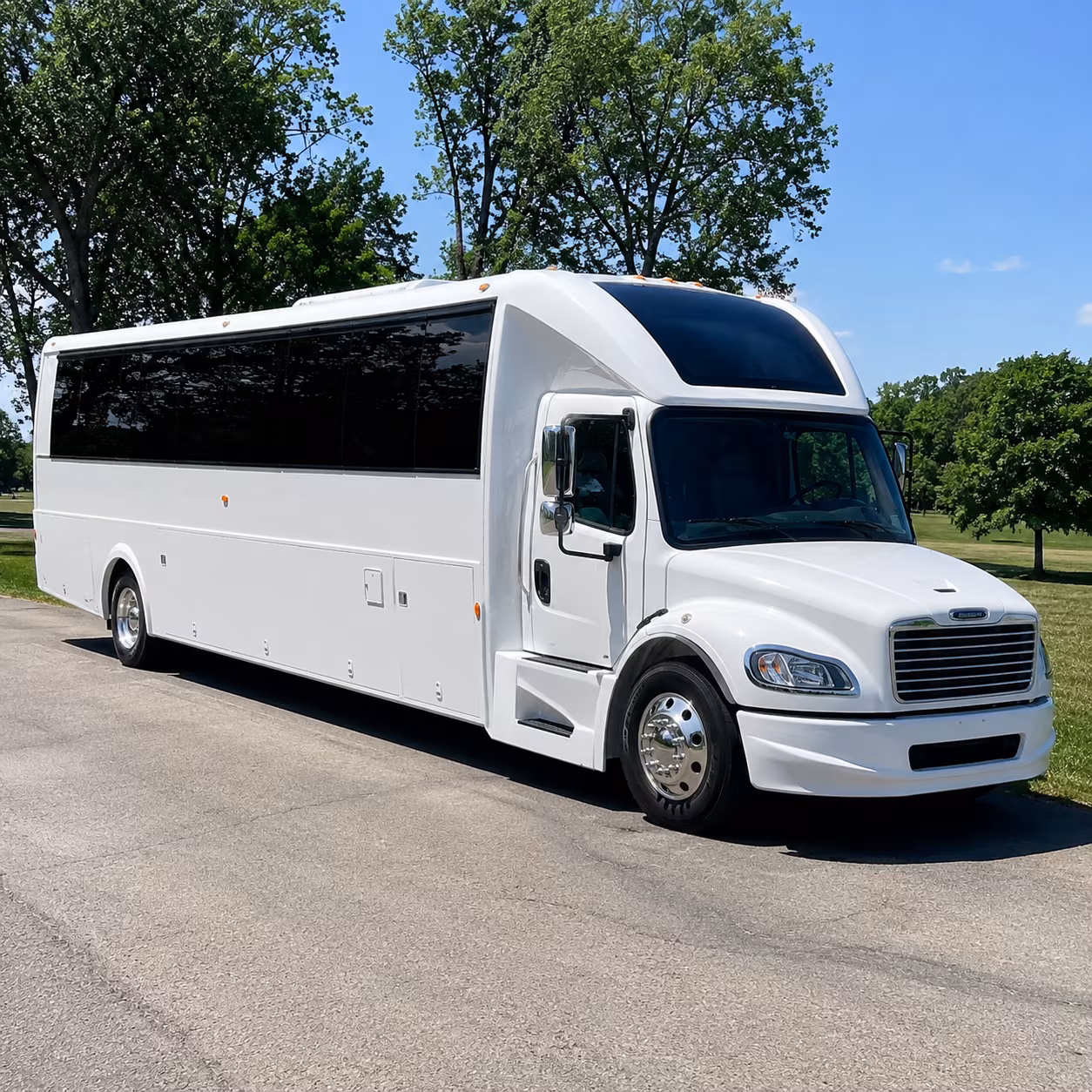 Denver Private Event Transportation party bus exterior
