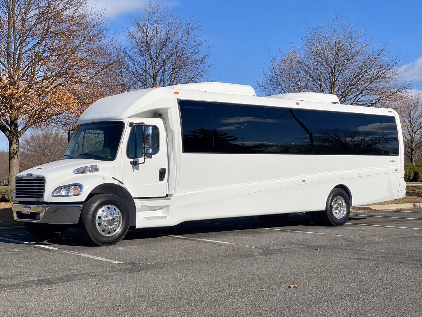 Denver Private Event Transportation party bus exterior