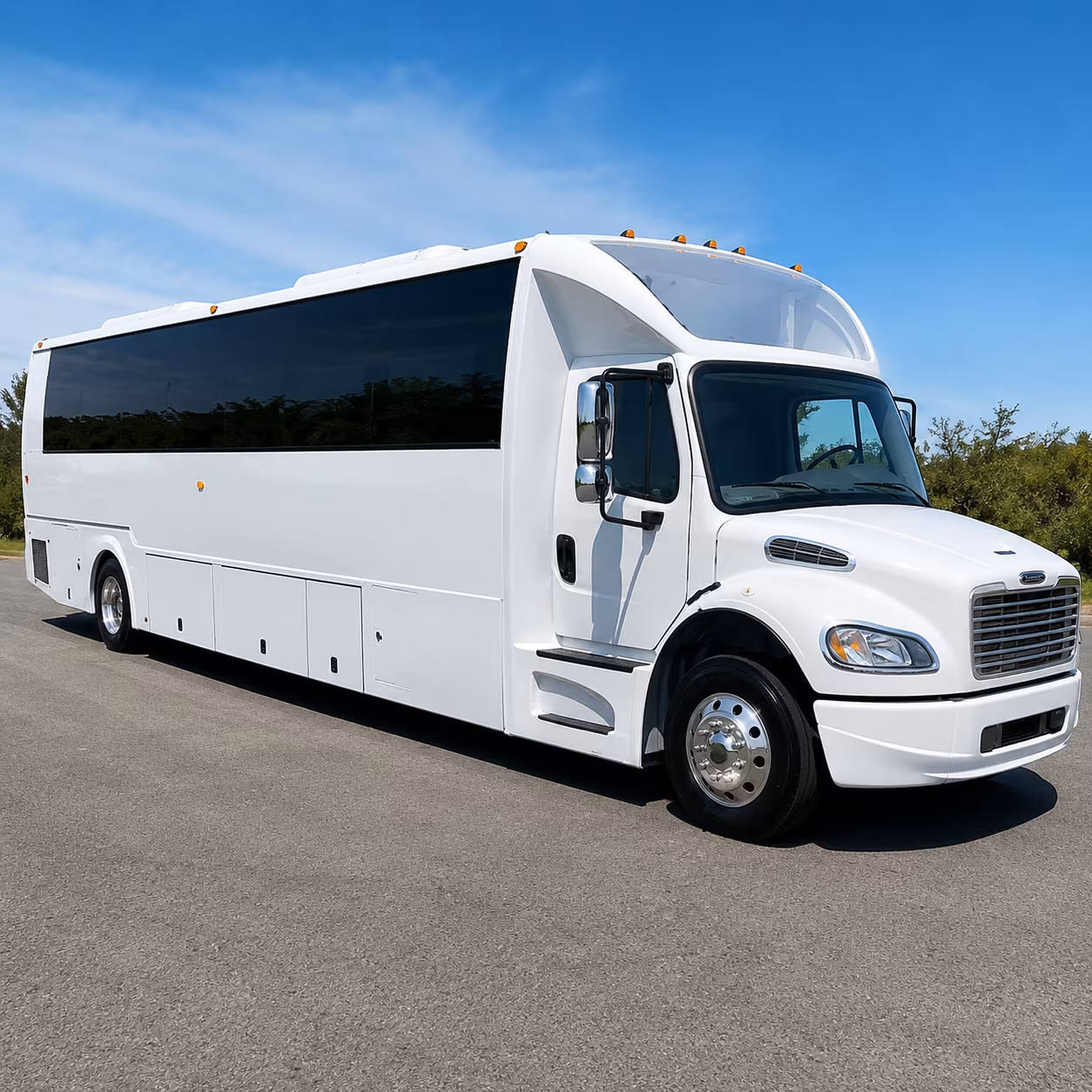 Denver Private Event Transportation party bus exterior