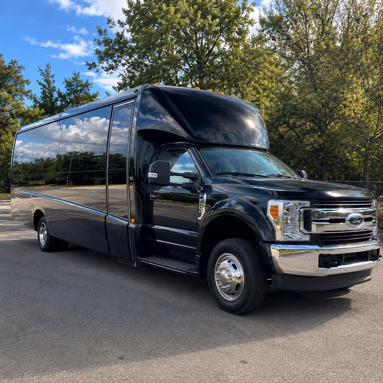 Denver School Event Transportation party bus interior
