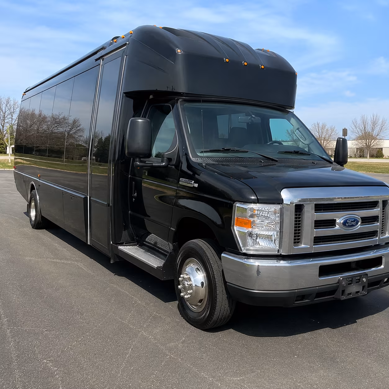 Denver Sporting Event Transportation party bus interior