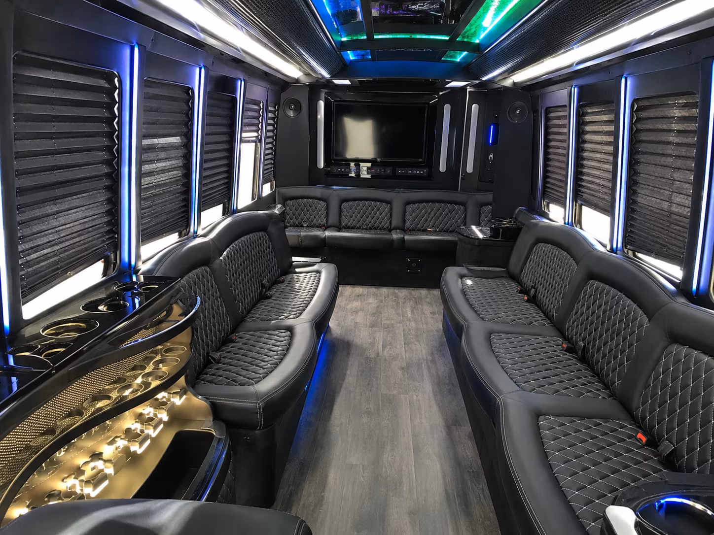 Denver Wedding Transportation party bus exterior