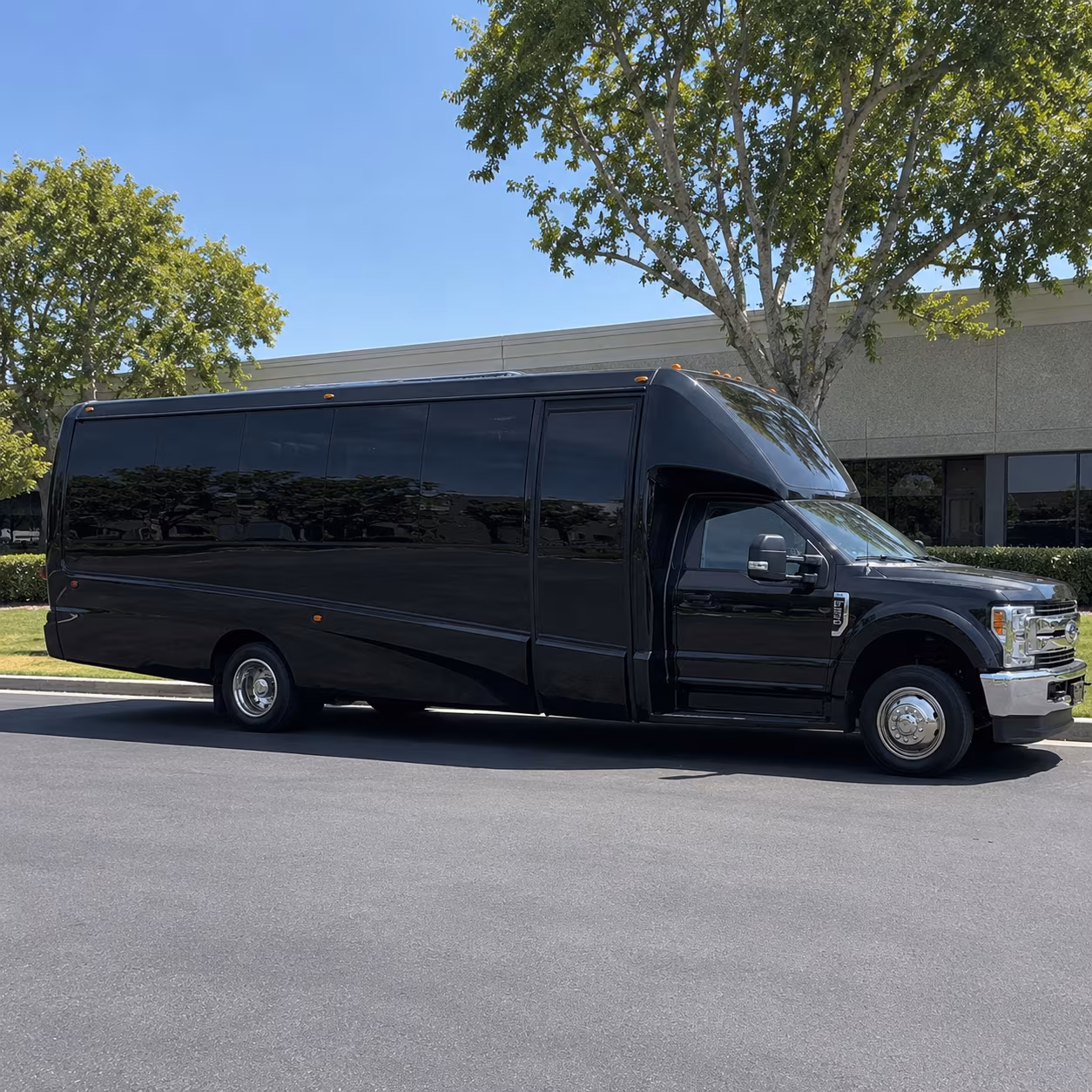Denver Wedding Transportation party bus exterior