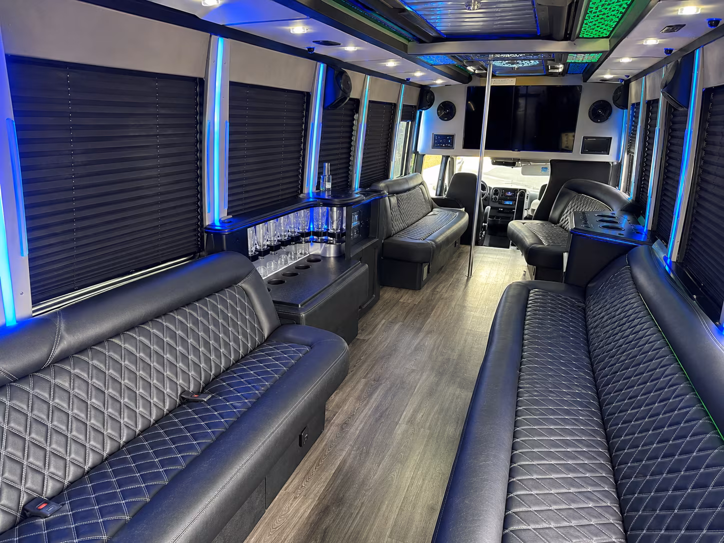 Denver Winery Tour & Pub Crawl Transportation onboard seating