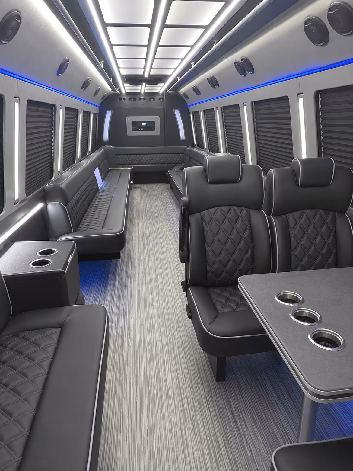 Denver Winery Tour & Pub Crawl Transportation party bus interior